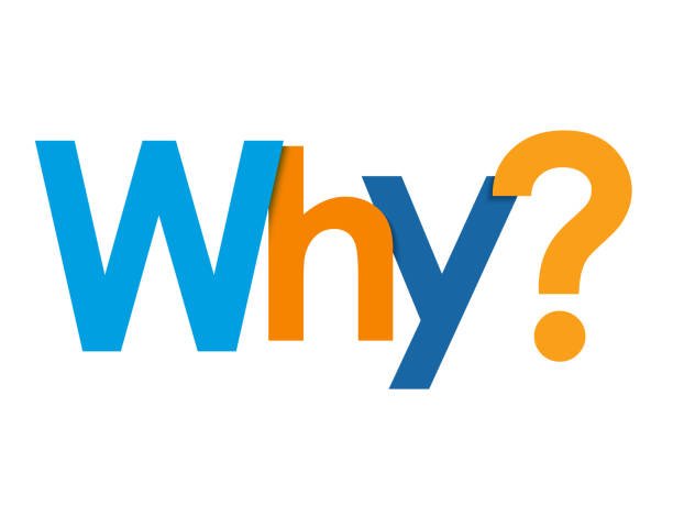 WHY? colorful vector typography banner