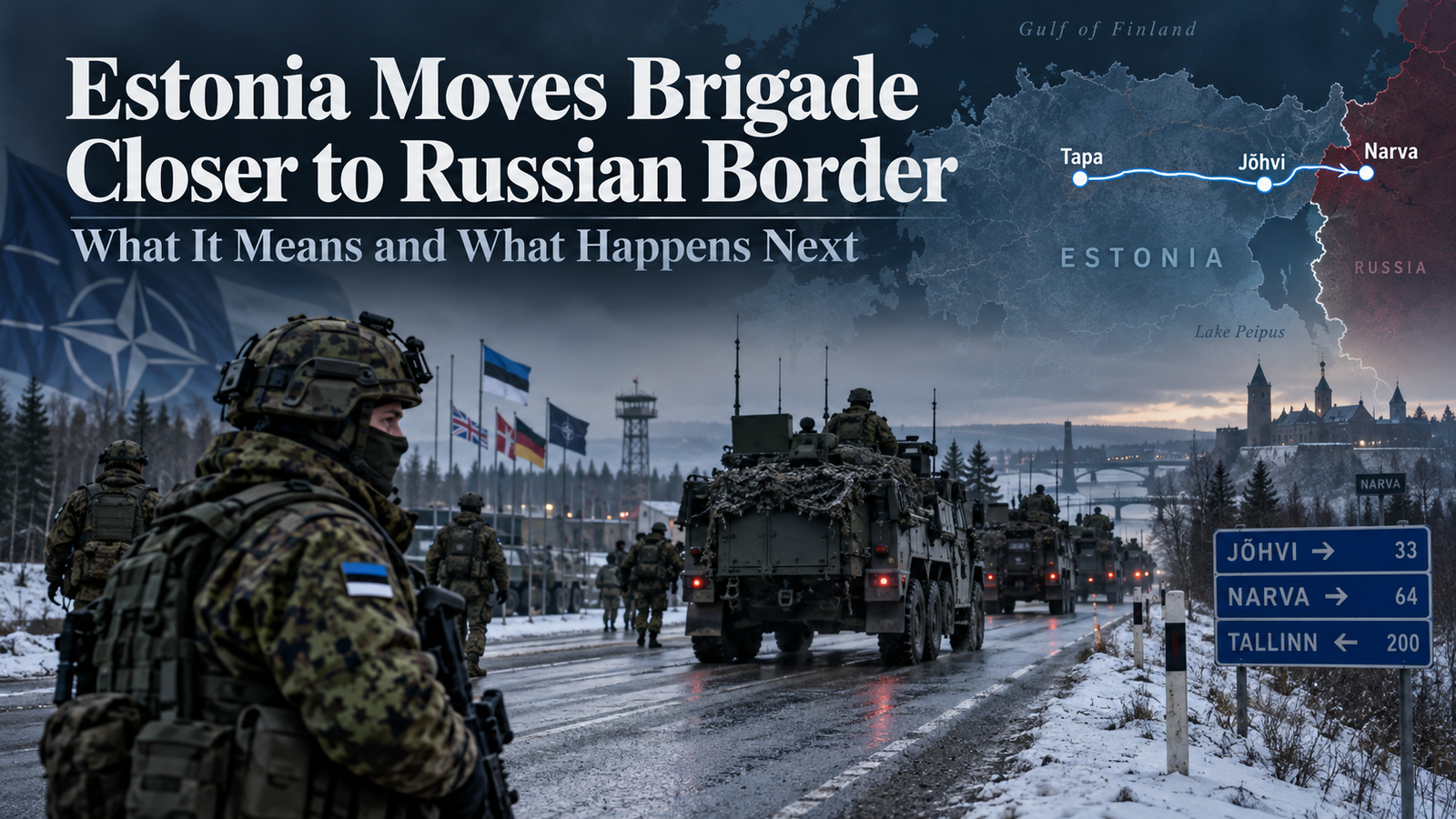 estonia moves brigade closer to russian border